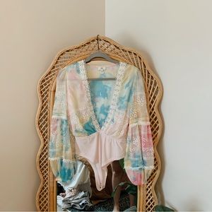 river island | tie dye bodysuit